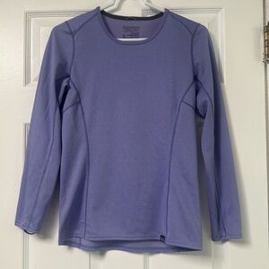 Women’s Patagonia Capilene Baselayer Purple long sleeve midweight polartec
